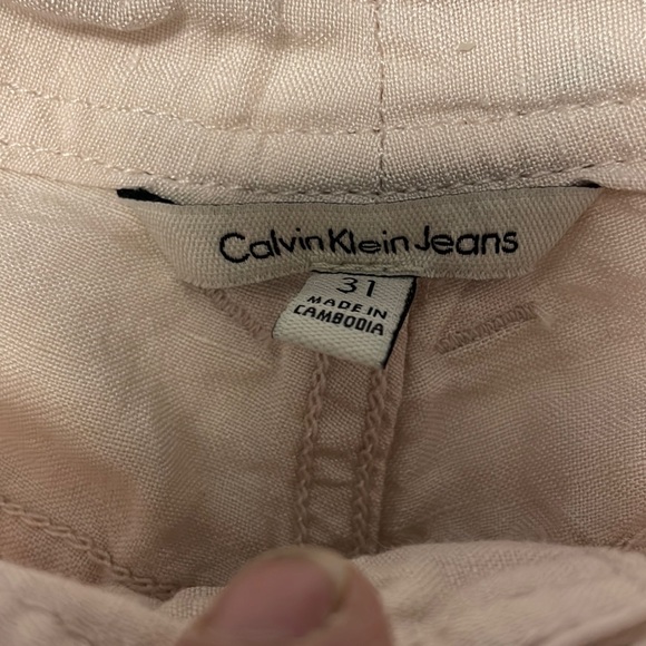 Calvin Klein Jeans Linen Shorts-#1837 - Picture 4 of 12
